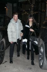 NINA DOBREV and Shaun White Leaves Catch Steak in Aspen 12/17/2023