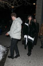 NINA DOBREV and Shaun White Leaves Catch Steak in Aspen 12/17/2023