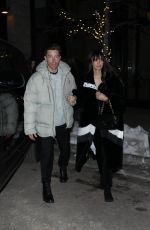 NINA DOBREV and Shaun White Leaves Catch Steak in Aspen 12/17/2023