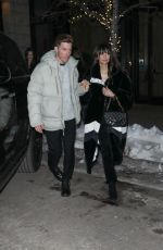 NINA DOBREV and Shaun White Leaves Catch Steak in Aspen 12/17/2023