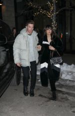 NINA DOBREV and Shaun White Leaves Catch Steak in Aspen 12/17/2023
