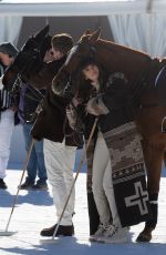 NINA DOBREV and Shawn White at Snow Polo Photoshoot in Aspen 12/17/2023