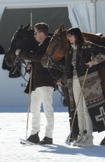 NINA DOBREV and Shawn White at Snow Polo Photoshoot in Aspen 12/17/2023