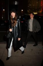NINA DOBREV Arrives at SNL Afterparty in New York 12/09/2023