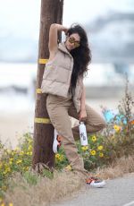 NINA SVET at a 138 Water Photoshoot in Santa Monica 12/21/2023