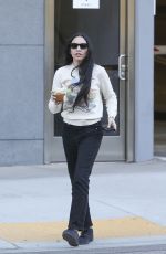 NOOR ALFALLAH Grabs a Maru Coffee on the Go in Beverly Hills 12/15/2023