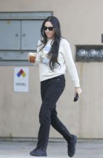 NOOR ALFALLAH Grabs a Maru Coffee on the Go in Beverly Hills 12/15/2023
