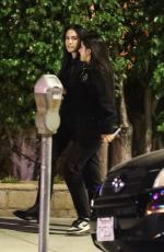 NOOR ALFALLAH Out for Dinner with Friends at Matsuhisa in Beverly Hills 12/10/2023