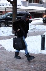 NOOR ALFALLAH Out Shopping in Aspen 12/28/2023
