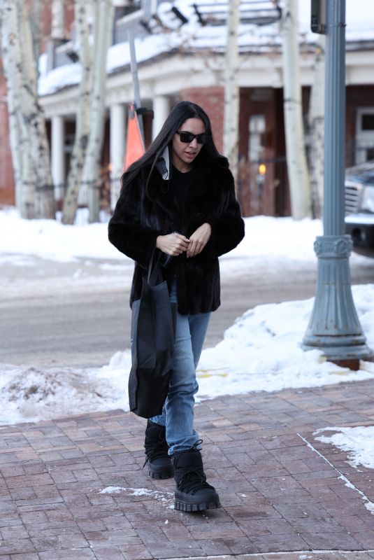 NOOR ALFALLAH Out Shopping in Aspen 12/28/2023