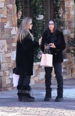 NOOR ALFALLAH Out Shopping with Her Mother in Aspen 12/29/2023