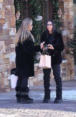NOOR ALFALLAH Out Shopping with Her Mother in Aspen 12/29/2023