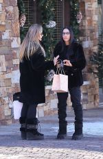 NOOR ALFALLAH Out Shopping with Her Mother in Aspen 12/29/2023