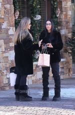 NOOR ALFALLAH Out Shopping with Her Mother in Aspen 12/29/2023