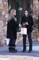 NOOR ALFALLAH Out Shopping with Her Mother in Aspen 12/29/2023