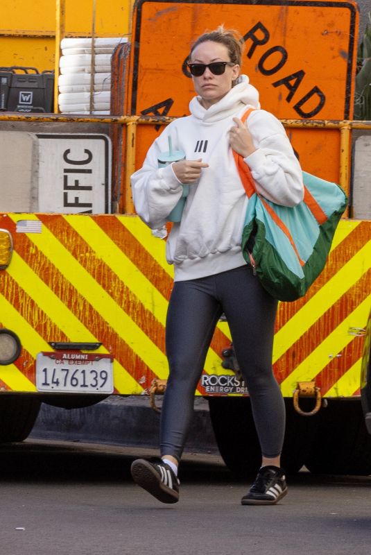 OLIVIA WILDE Arrives at Her Morning Gym Session in Studio City 12/04/2023