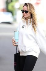 OLIVIA WILDE at a Gym in Los Angeles 12/11/2023