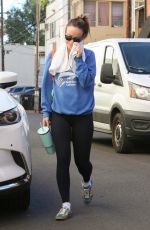 OLIVIA WILDE Leaves a Fitness Session in Los Angeles 12/15/2023