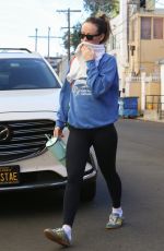 OLIVIA WILDE Leaves a Fitness Session in Los Angeles 12/15/2023