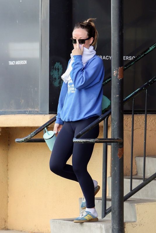 OLIVIA WILDE Leaves a Fitness Session in Los Angeles 12/15/2023