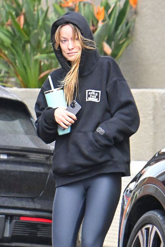 OLIVIA WILDE Leaves a Gym in Los Angeles 12/20/2023
