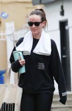 OLIVIA WILDE Leaves Tracy Anderson Gym in Los Angeles 12/18/2023