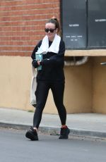 OLIVIA WILDE Leaves Tracy Anderson Gym in Los Angeles 12/18/2023