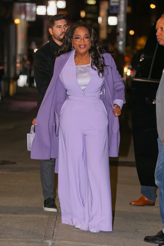 OPRAH WINFREY Out Promotes The Color Purple in New York 12/14/2023