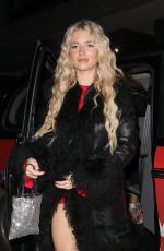 OTTIE MOSS Leaves Chiltern Firehouse in London 12/22/2023