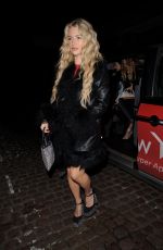 OTTIE MOSS Leaves Chiltern Firehouse in London 12/22/2023