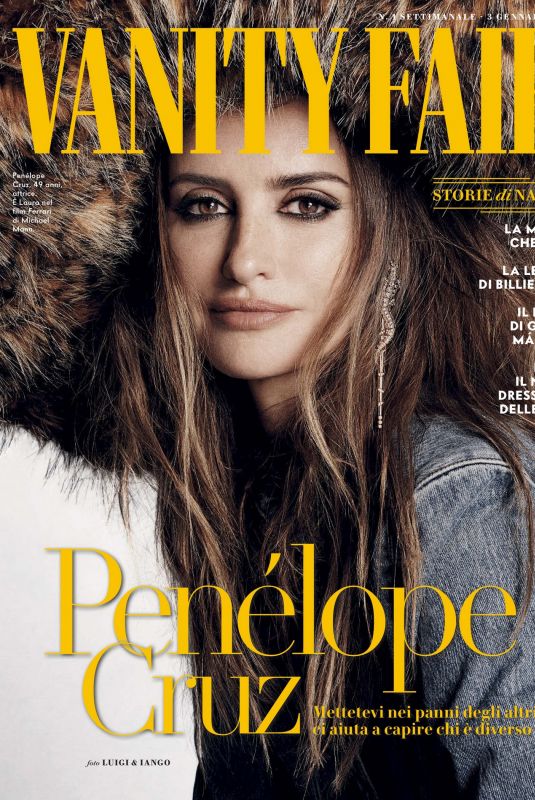 PENELOPE CRUZ in Vanity Fair Italy, January 2024