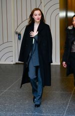 PHOEBE DYNEVOR Leaves Today Show in New York 12/19/2023
