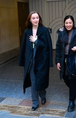 PHOEBE DYNEVOR Leaves Today Show in New York 12/19/2023