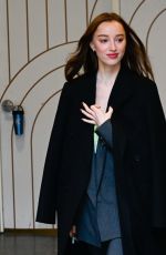 PHOEBE DYNEVOR Leaves Today Show in New York 12/19/2023