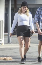 Pregnant HILARY DUFF and Matthew Koma Out on Christmas Eve in Los Angeles 12/24/2023