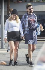 Pregnant HILARY DUFF and Matthew Koma Out on Christmas Eve in Los Angeles 12/24/2023