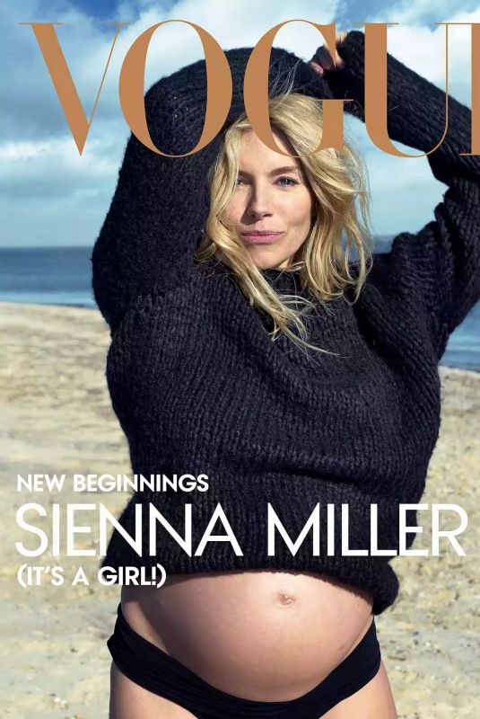 Pregnant SIENNA MILLER for Vogue Magazine, Winter 2024