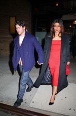 PRIYANKA CHOPRA and Nick Jonas Heading to a Wedding at Casa Cipriani in New York 11/30/2023