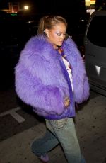 RIHANNA Arrives at at Rocks Fenty x Puma Avanti Sneakers Activation Event in Hollywood 12/18/2023