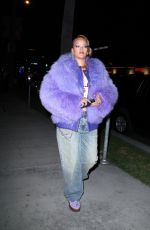 RIHANNA Arrives at at Rocks Fenty x Puma Avanti Sneakers Activation Event in Hollywood 12/18/2023