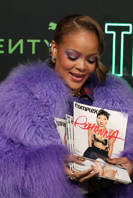 RIHANNA at Fenty x Puma Creeper Phatty Launch Party in Los Angeles 12/18/2023