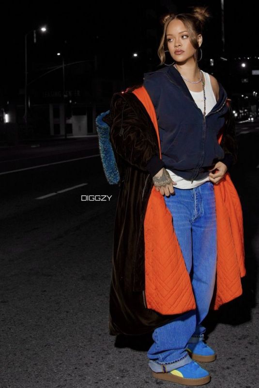 RIHANNA Night Out in New York 11/30/2023