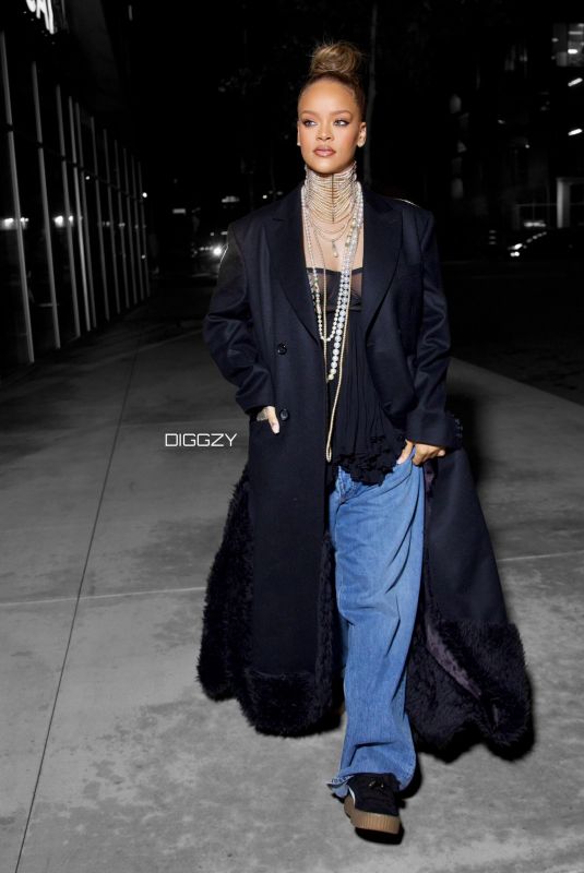 RIHANNA Out and About in Los Angeles 12/10/2023