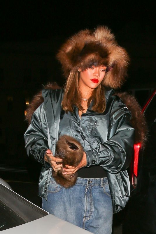 RIHANNA Out for Dinner Date at Giorgio Baldi in Santa Monica 12/17/2023