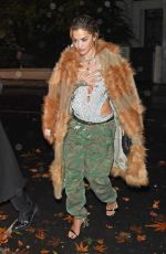 RITA ORA Arrives at Charlott Tilbury