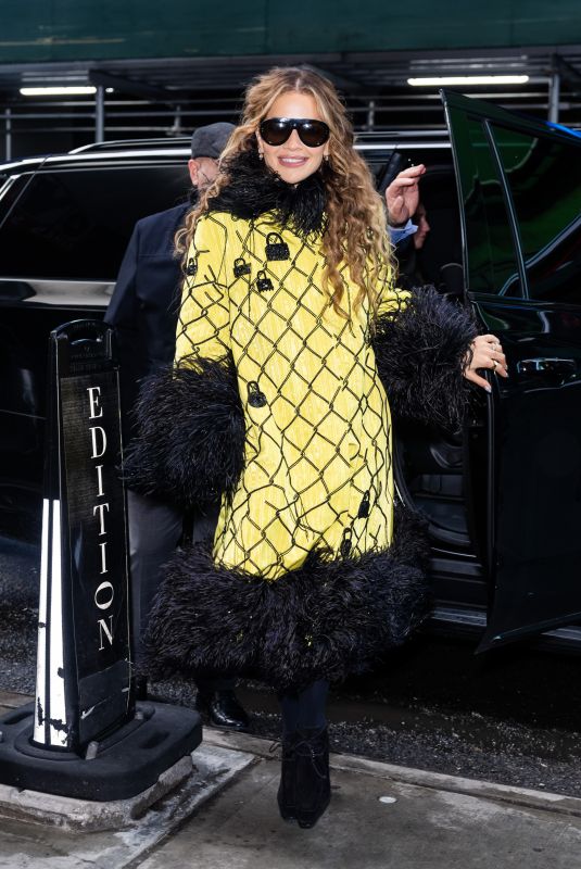 RITA ORA Prepares for Her New Year’s Eve Hosting Gig in New York 12/29/2023
