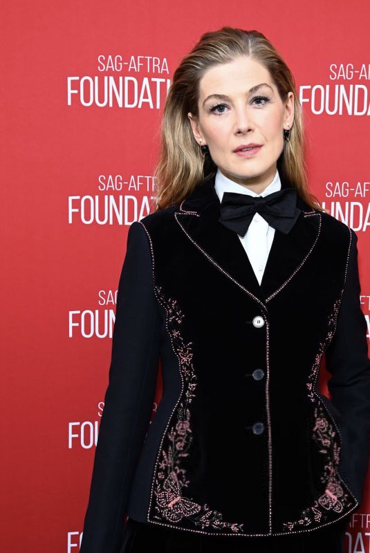 ROSAMUND PIKE at SAG-AFTRA Foundation Presents Career Retrospective with Rosamund Pike at SAG-AFTRA in Los Angeles 12/14/2023