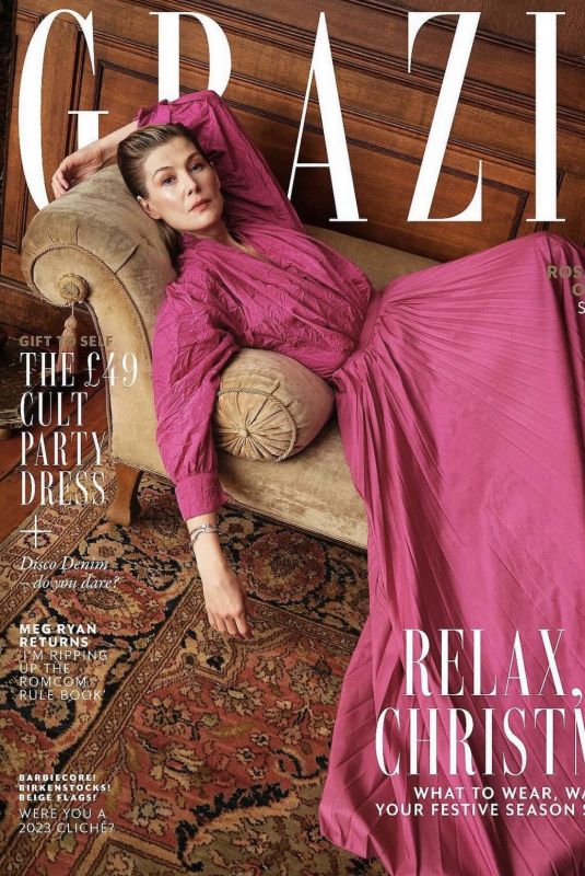 ROSAMUND PIKE for Grazia Magazine, December 2023