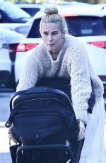 RUMER WILLIS Out with Her Baby Louetta at Erewhon Market in Studio City 12/05/2023