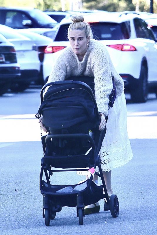 RUMER WILLIS Out with Her Baby Louetta at Erewhon Market in Studio City 12/05/2023